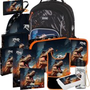 OXYGO Dino Raptor iskolai hátizsák – 13 darabos szett