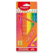 Maped Neon háromszög alakú zsírkréták - 12 színben