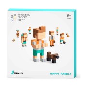 PIXIO mágneses építőkészlet – Happy Family – 88 db