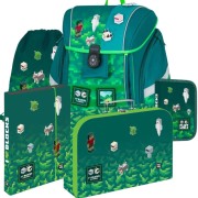 Oxybag Premium Light Playworld Pixel iskolatáska – 5 darabos szett