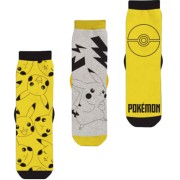 Pokémon zokni, 3 darabos csomag, sárga