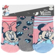 Lány zokni Minnie Mouse, 3 darabos csomag