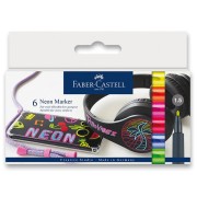 Faber Castell Neon jelölő készlet 6 szín