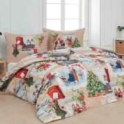 Karácsonyi ágyneműhuzat Matějovský Christmas Vintage Pamut deluxe digitál