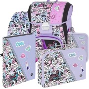 Oxybag Premium Funny Girl iskolatáska – 5 darabos szett