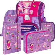 Oxybag Premium Playworld Girl Pixel iskolatáska – 5 darabos szett
