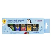 Cadence akrilfesték kavicsfestéshez, 6 db + akrillakk, 25 ml – alapszínek