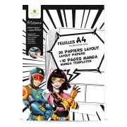 Artissimo – A4-es layout papírok és textúrák – Manga