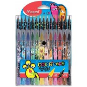 Maped Color'Peps Monster filctoll és színes ceruza készle 12+15db.