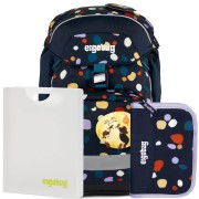 Ergobag Prime Mosaic iskolatáska szett: hátizsák +tolltartó+füzetbox