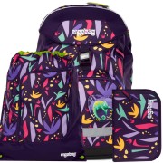 Ergobag Prime Jungle Lumi, iskolatáska szett hátizsák+tolltartó+tornazsák