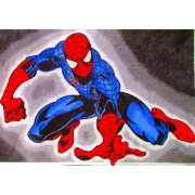 Homokfestés sablon - Spiderman