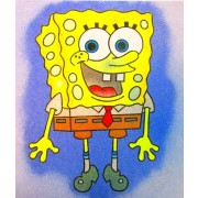 Homokfestés sablon - Sponge Bob
