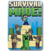 Minecraft Survival mode gyerek polár takaró