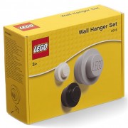 LEGO fali fogas, 3 db - fehér, fekete, szürke