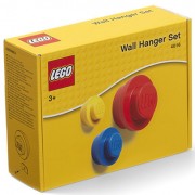 LEGO fali fogas, 3 db - sárga, kék, piros