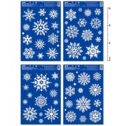 Karácsonyi puffy matricák 20x30cm